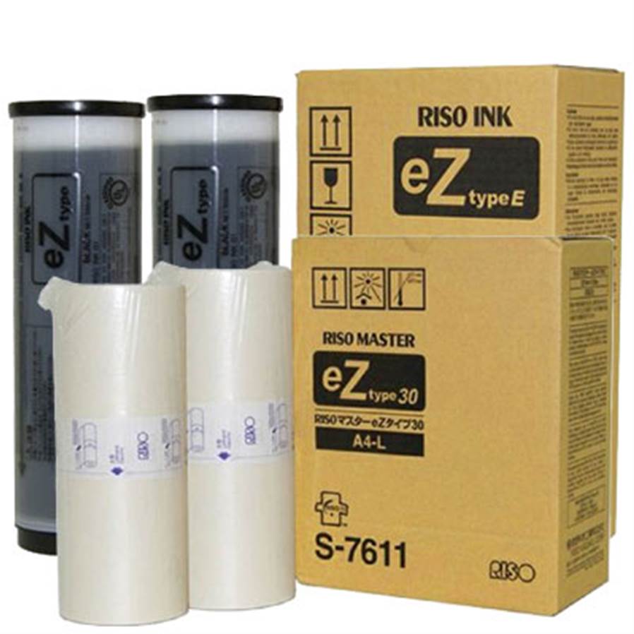 RISO S-7612/S-7611 - Pack Encre/Masters A4