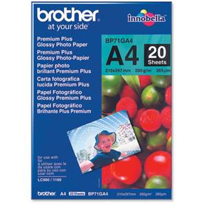 BROTHER BP71GA4 - Papier Photo Brillant - A4