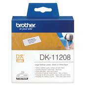 DK-11208 - Etiquettes Adressage BROTHER - 90mm de large - Noir/Blanc