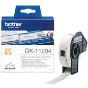 DK-11204 - Etiquettes Multi-usage BROTHER - 54mm de large - Noir/Blanc