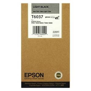 EPSON T6037 - Cartouche Encre Noir Clair - 220 - ml