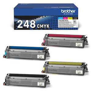 BROTHER TN-248VAL (TN248VAL) - Pack x 4 Toners Couleur