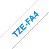 TZE-FA4 - Ruban Tissu BROTHER - 18mm de large - Bleu/Blanc