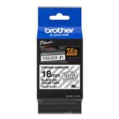 TZE-S141 - Ruban Laminé BROTHER - 18mm de large - Noir/Transparent