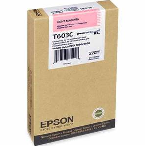 EPSON T603C - Cartouche Encre Magenta Clair - 220 - ml