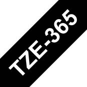 TZE-365 - Ruban Laminé BROTHER - 36mm de large - Noir/Blanc