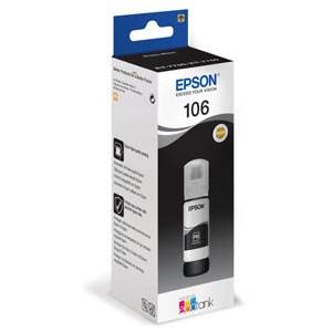 EPSON 106 (C13T00R140) - Recharge Encre Noire Photo