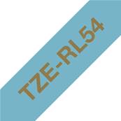 Brother TZERL54 - Ruban Tissu - 24mm de large - Or/Bleu clair
