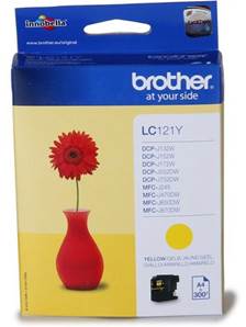 BROTHER LC-121YBP (LC121YBP) - Cartouche Encre Jaune