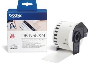 DK-N55224 - Ruban Continu BROTHER - 54mm de large - Noir/Blanc