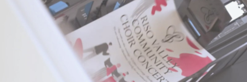 Exemple de rendu graphique obtenu avec un duplicopieur RISO en risographie