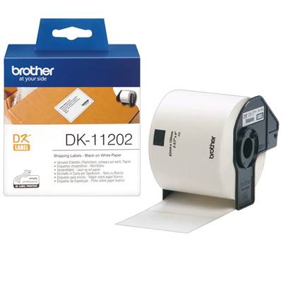 DK-11202 - Etiquettes Expédition BROTHER - 100m de large - Noir/Blanc