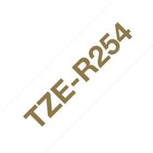 Brother TZER254 - Ruban Tissu - 24mm de large - Or/Blanc