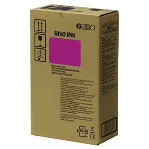 RISO S-8117E - Pack 2 cartouches d'encre rouge Bordeaux (Burgundy)