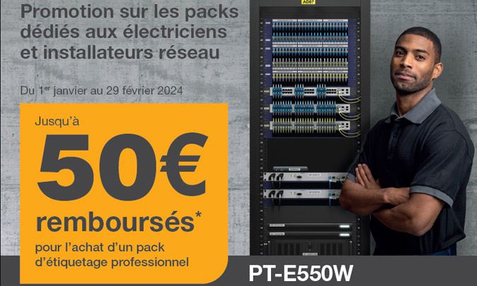 Offre de remboursement sur imprimante d'tiquettes Brother PT-E550W